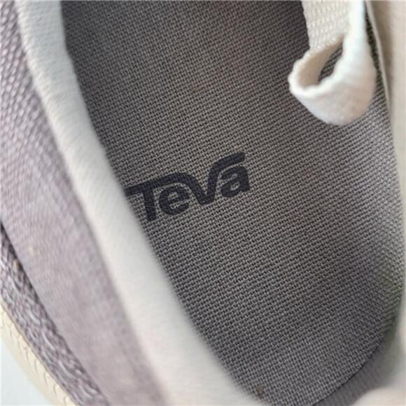 Teva Paseo Lace Canvas Sneakers Dusty Plum Purple Gray Low Top Women 10 - Picture 6 of 8